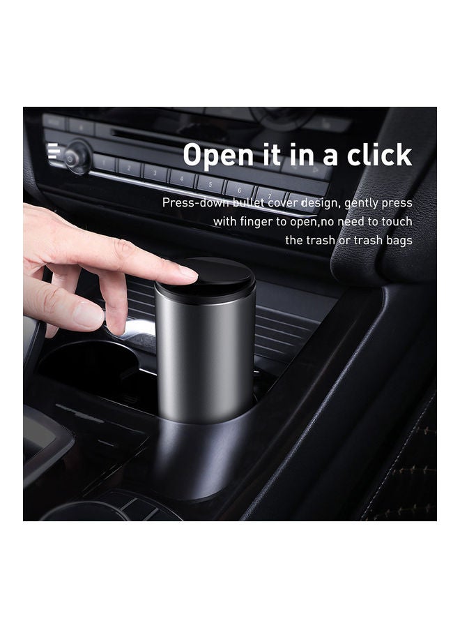 Baseus Universal Car And Home Trash Can With 30 Piece Bags Black 16.3cm  - Image 4