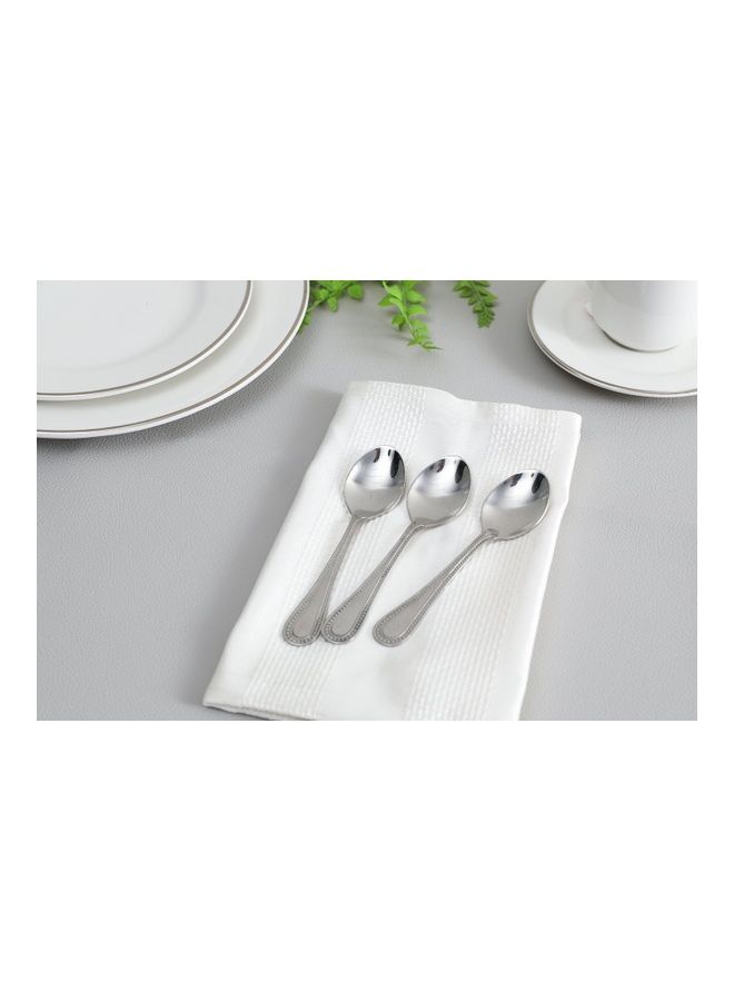 Pan Home Ebrica Triple Tea Spoon Set Silver 10cm - Image 2