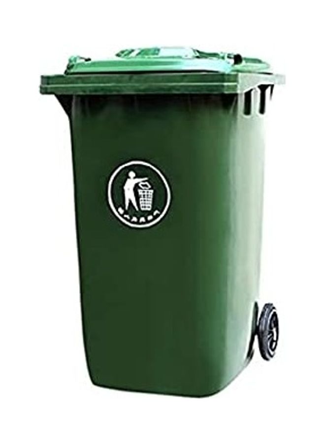 Garbage Storage Bin Green/Black 240Liters 
