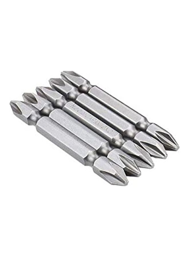 5-Piece Double Side Screw Bit Grey