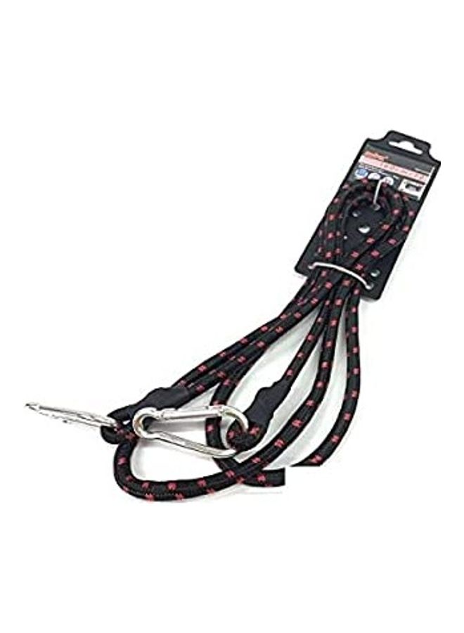 Elastic Rope With Snap Hook For Hanging Clothes Black/Silver 180cm