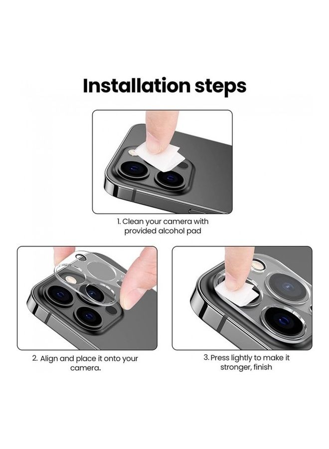 MARGOUN Camera Lens Protector Glass for iPhone 13 Pro clear - Image 4
