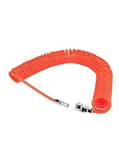 Spring Type Compressor Hose Orange/Silver 7.5meter