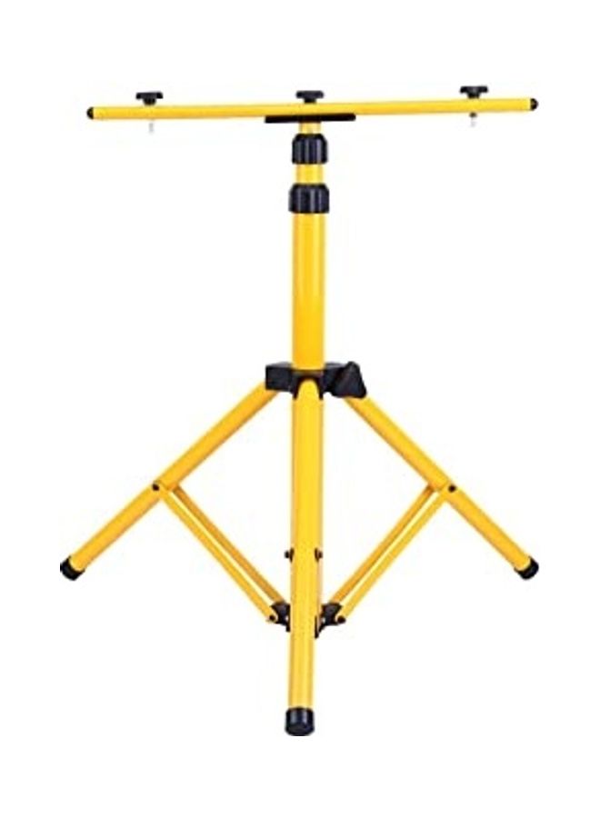 Adjustable Tripod Mount For Led Floodlight Work Emergency Lamp For Camp Yellow/Black 4.8x4.6x24.5inch - Image 1