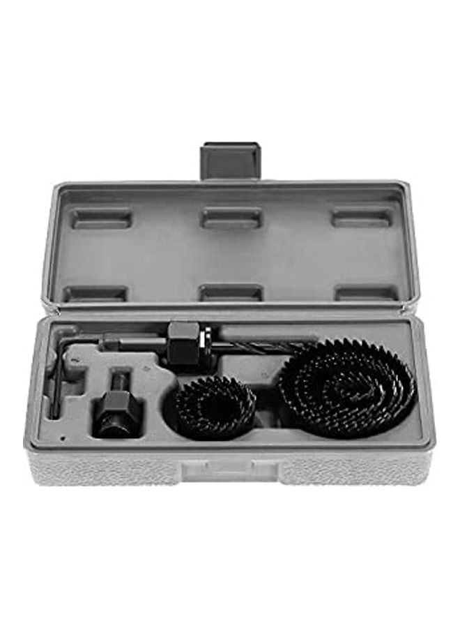 طقم أدوات ثقب ثقب مكون من 11 قطعة أسود 19-64مم