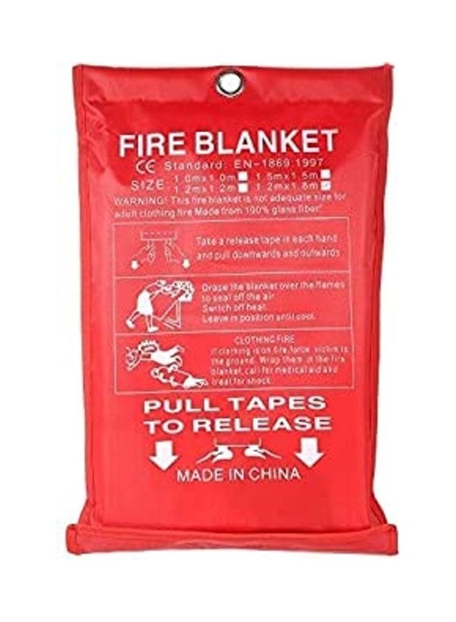 Fiberglass Fire Blanket Red 1.2x1.8meter 