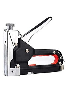 3-In-1 Heavy Duty Upholstery Stapler Gun With Staple Black/Silver/Red 7inch
