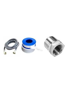 Teflon And Reducer Valve Washing Machine Inlet Pipe Multicolour 2meter
