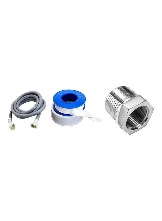 Generic Teflon And Reducer Valve Washing Machine Inlet Pipe Multicolour 2meter  - Image 1