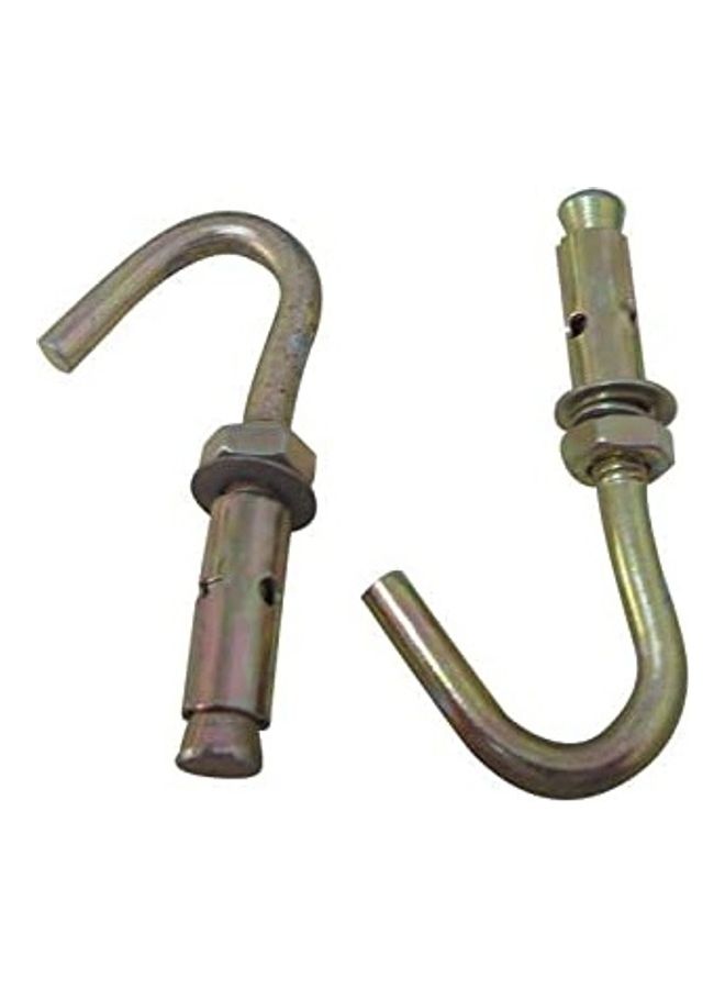 2-Piece Ceiling Fan Hanging Hook Brown 10mm