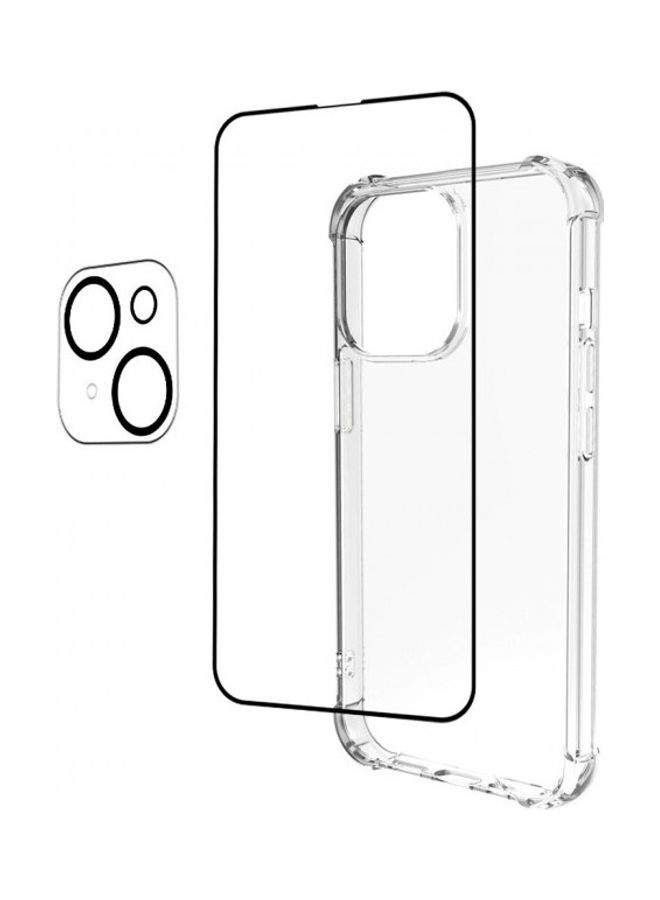 MARGOUN 3-Pack 3D Screen Gorilla Case Cover And Lens Protector For iPhone 13 Clear  - Image 3