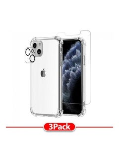 MARGOUN 3-Piece 3D Screen Gorilla Case Cover And Lens Protector For iPhone 13 Mini Clear  - Image 2