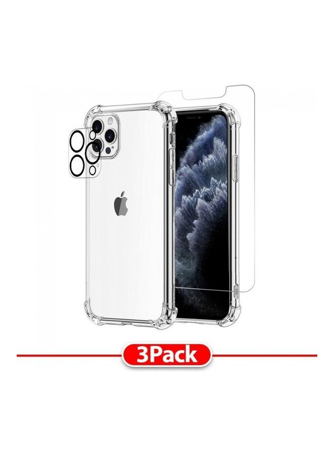 MARGOUN 3-Pack 3D Screen Gorilla Case Cover And Lens Protector For iPhone 13 Pro Clear - Image 2