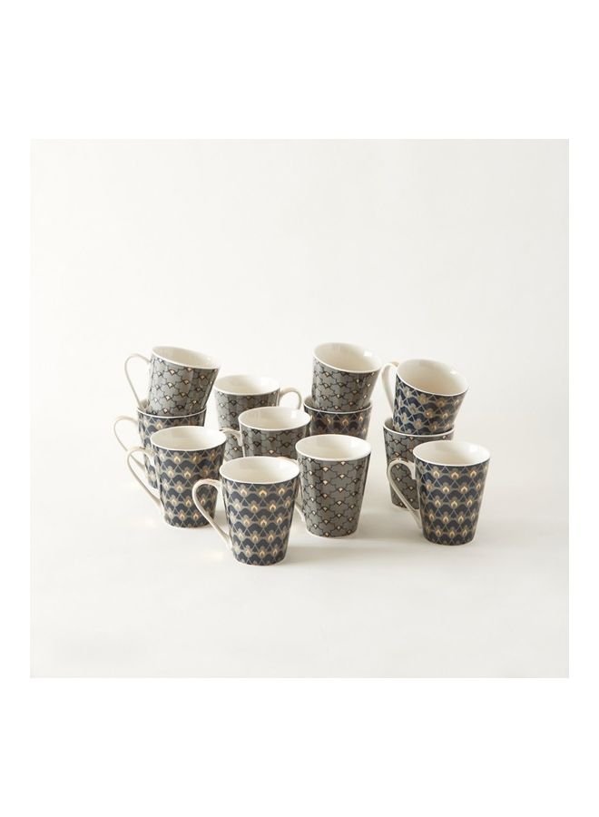 Gold Heron Printed Mug Multicolour 10.8x12.5x8.9cm - Image 2