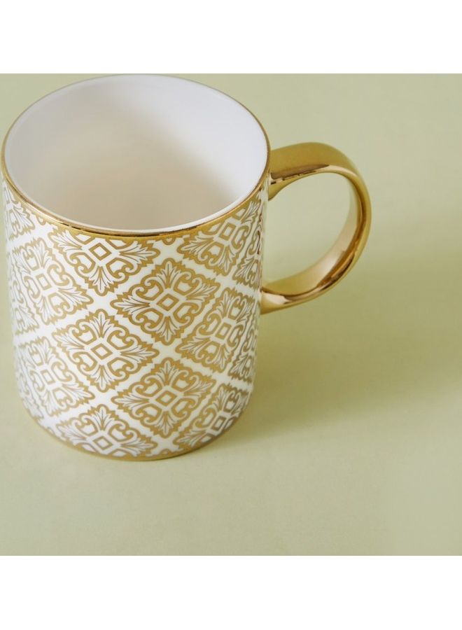 مج مطبوع بمقبض منحن متعدد الألوان 9.3x8x7.8سم - Image 2