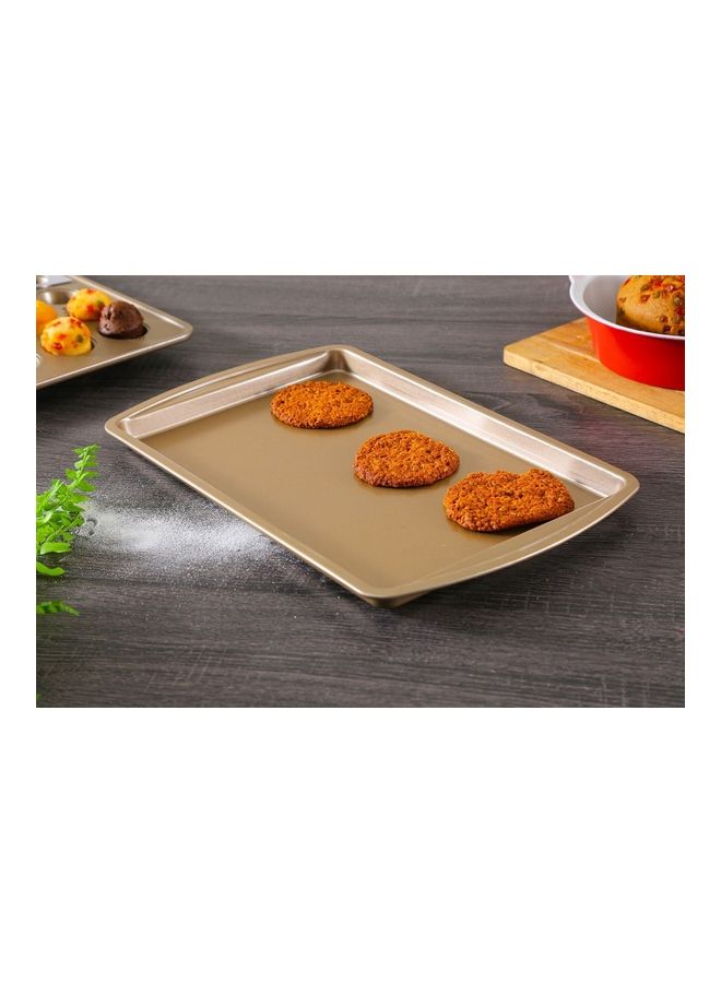 بان هوم  صينية كوكيز بلانش ذهبي 45x28x2سم - Image 2