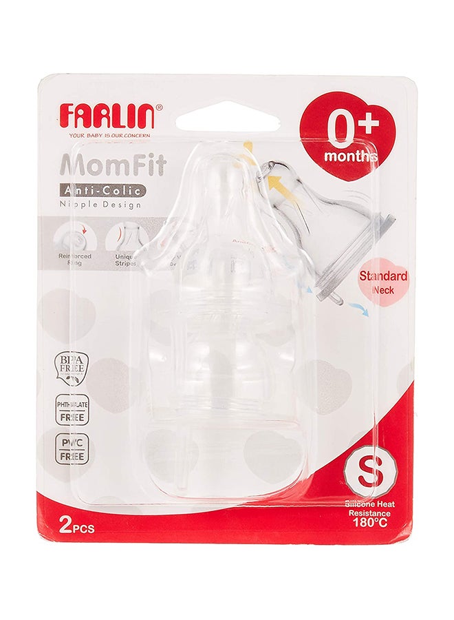 فارلين مجموعة حلمات موم فيت مضادة للمغص من قطعتين - Image 1