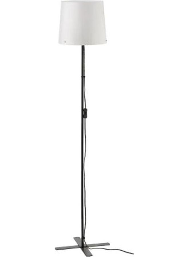 Generic Barlast Floor Lamp Warm Light Metal 30 Watt Black/White 150cm  - Image 1