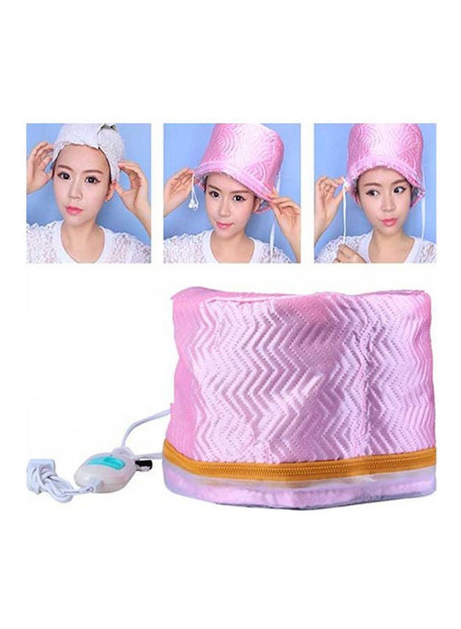 Thermal Cap For Hair To Benefit From The Cream Bath For Hair And Hair Treatment Pink - Image 3
