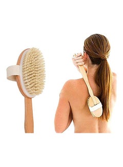 Generic General Detachable Folding Wooden Bath Brush White  - Image 1