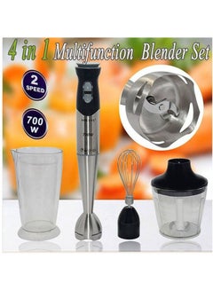 sokany Hand Blender 4 In 1 Kitchen Master 2 Speed sk-748-4 Sliver  - Image 1
