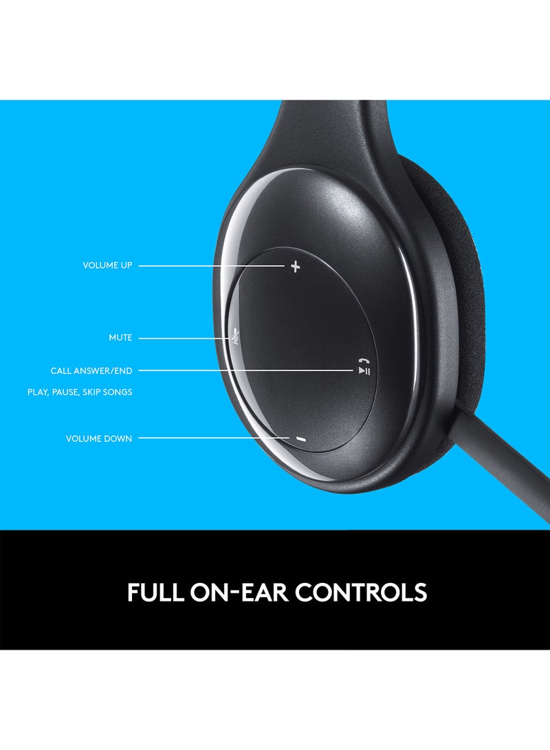 Logitech - H800 Wireless Bluetooth Headsets Black - Image 1