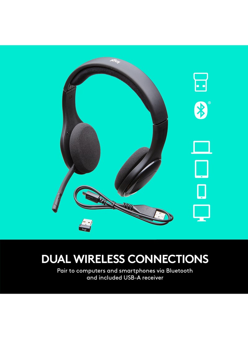 Logitech - H800 Wireless Bluetooth Headsets Black - Image 1