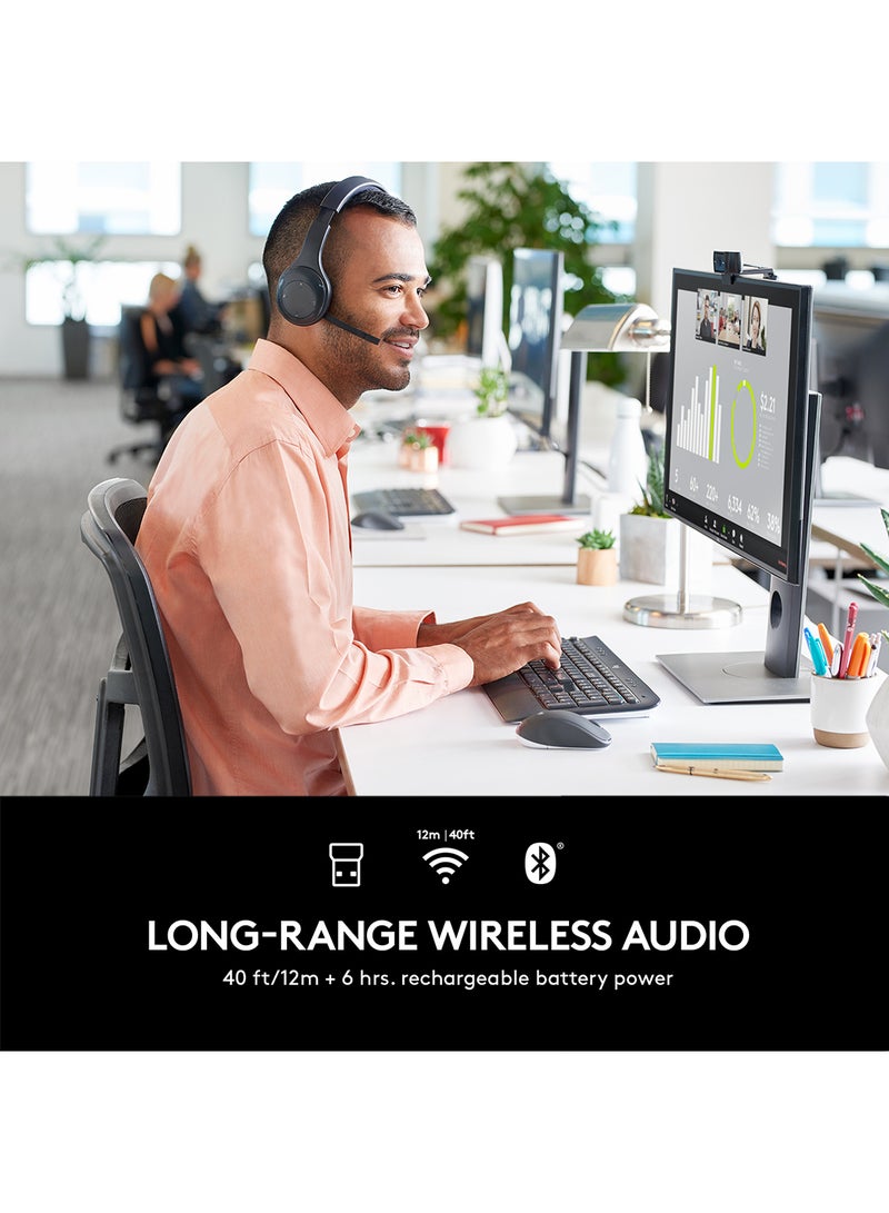Logitech - H800 Wireless Bluetooth Headsets Black - Image 1