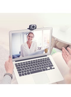 Logitech C615 Full HD Webcam - 1080p HD External USB Camera for Desktop or Laptop, 360-degree rotation,Autofocus, PC or Mac Black/Silver  - Image 2