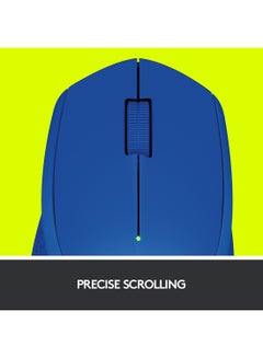 Logitech M280 Wireless Mouse, 2.4 GHz With USB Nano Receiver, 1000 DPI Optical Tracking, 3 Buttons, 18 Month Life Battery, PC / Mac / Laptop Blue  - Image 3