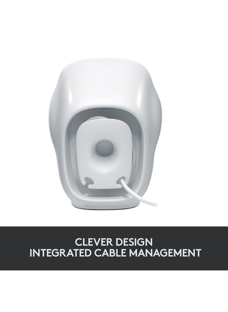 Logitech - Z120 Compact PC Stereo Speakers, 3.5mm Audio Input, USB Powered, Integrated Controls, Cable Management Solution, Computer/Smartphone/Tablet/Music Player White - Image 1