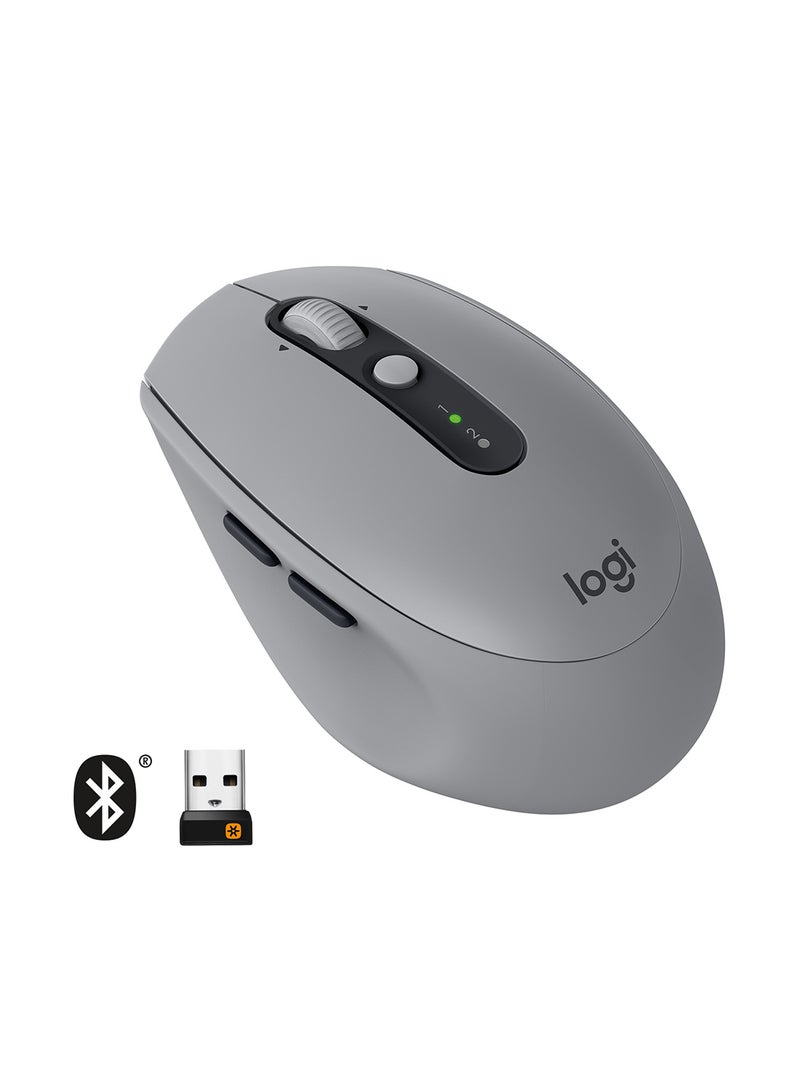 Logitech - M590 Silent Wireless Mouse With USB Unifying Receiver Grey - Image 1