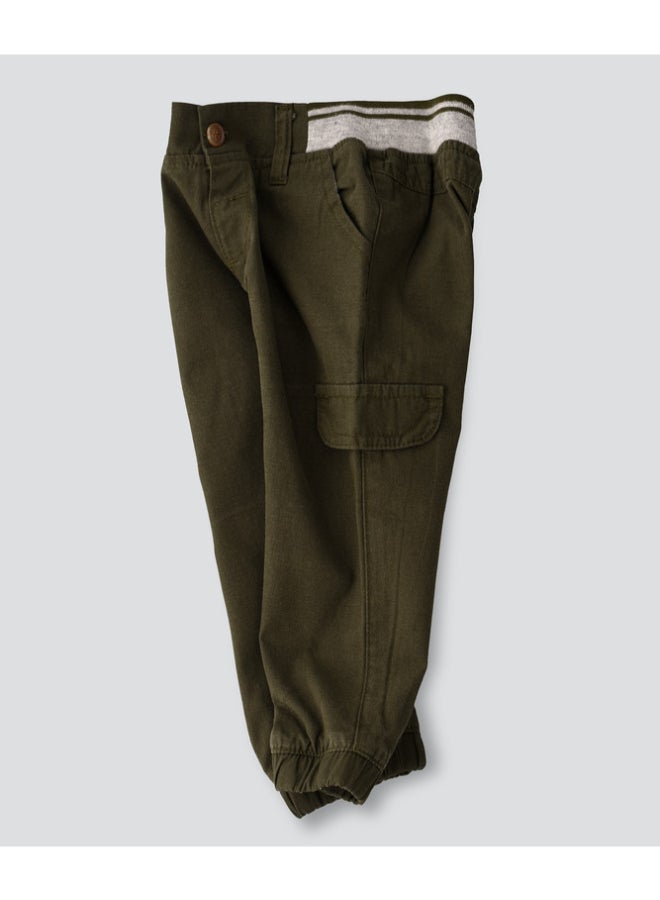 JAM Pocket Detailed Cargo Pants Olive - Image 3