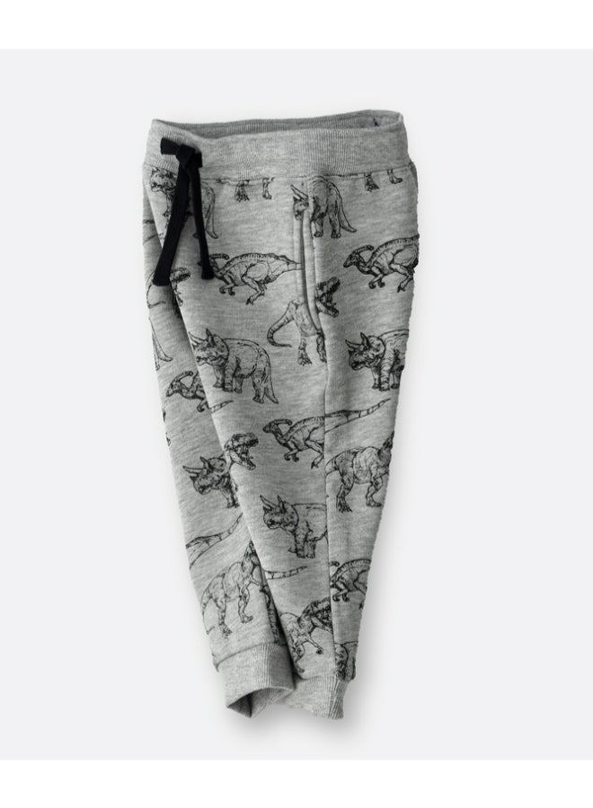 JAM Contrast Drawcord Knit Joggers Light Grey - Image 3
