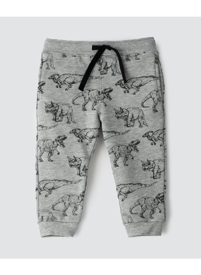 JAM Contrast Drawcord Knit Joggers Light Grey - Image 1