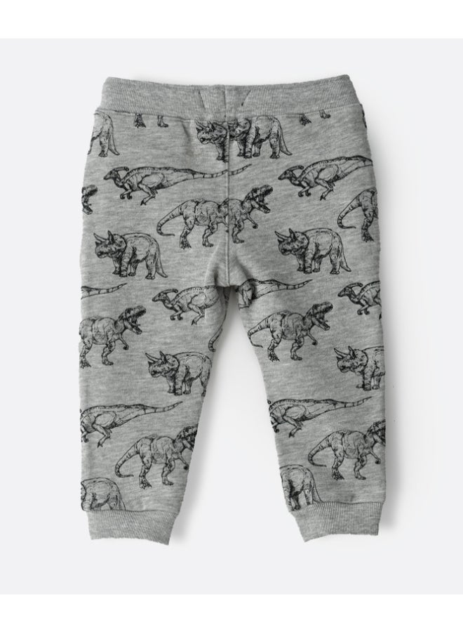 JAM Contrast Drawcord Knit Joggers Light Grey - Image 2