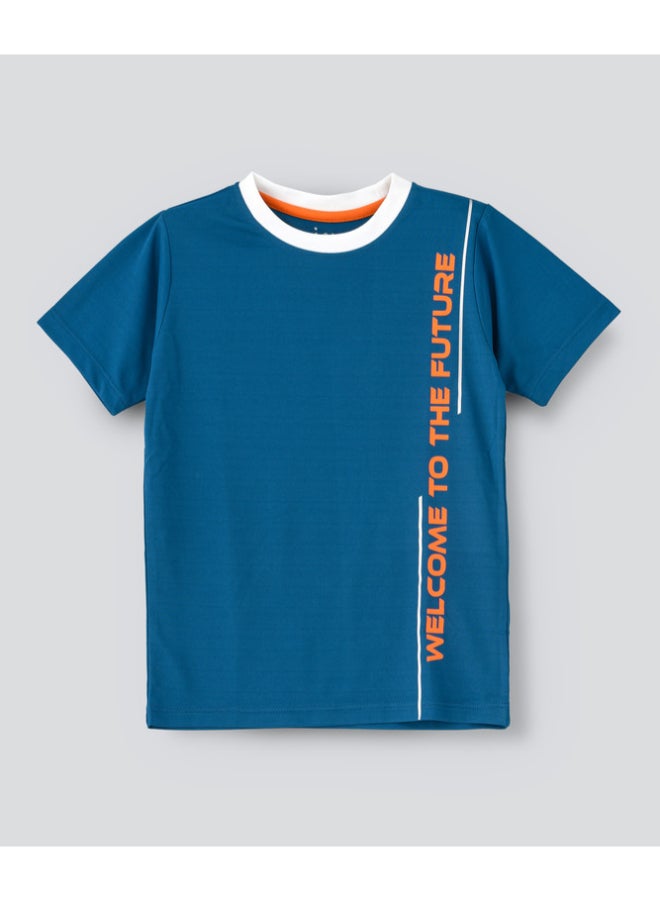 JAM Casual Crew Neck T-Shirt Blue - Image 1