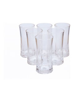 AZAD 6-Piece Tableware Oval Shape Glass Clear 250mm  - Image 1