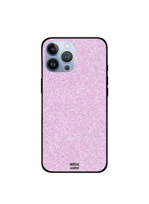 Protective Printed Case Cover for Apple iPhone 13 Pro Max Dpt00117 Light Pink Wool Pattern Multicolour
