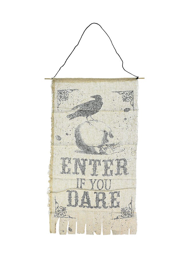 أمسكان لافتة باب من الشاش لتزيين الفناء 25 1/2 x 13 1/2بوصة - Image 1