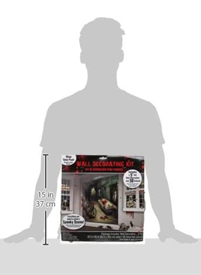 Amscan Asylum Wall Decorating Kit Mega Value Multicolour - Image 3