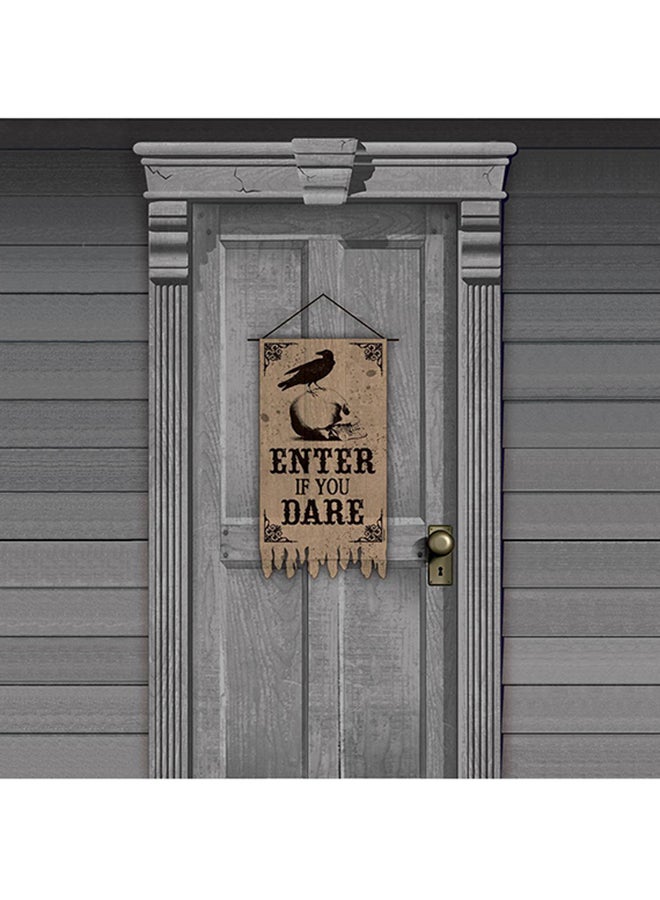 أمسكان لافتة باب من الشاش لتزيين الفناء 25 1/2 x 13 1/2بوصة - Image 2