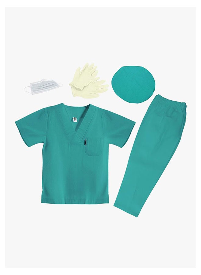 Doctor Costume Operating Surgeon Uniform With Surgeon Bag For Kids, 3+ Years
