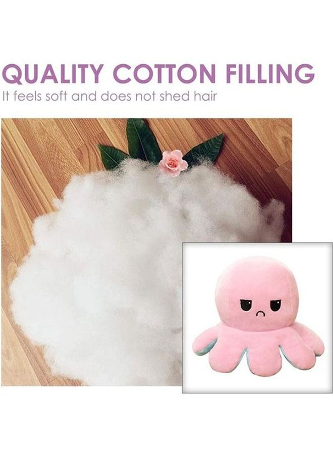 XiuWoo Double-Sided Flip Stuffed Octopus Plush Doll For Kids, Pack of 1, 3+ Years 20cm  - Image 3