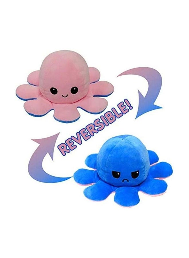 XiuWoo 1-Piece Double Sided Flip Octopus Doll-Multicolour, For Ages 3+ Years