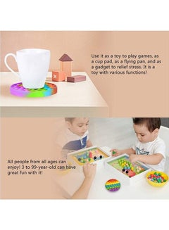 XiuWoo Assorted 2-Piece Push Bubble Sensory Fidget Multipurpose Stress-Relieving Decompression Toy Set 12.5x1.5x.12.5cm  - Image 2