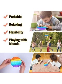 XiuWoo 20-Piece Simple Dimple Mini Bubble Ergonomic Stress Relief Sensory Fidget Toy Set  - Image 4