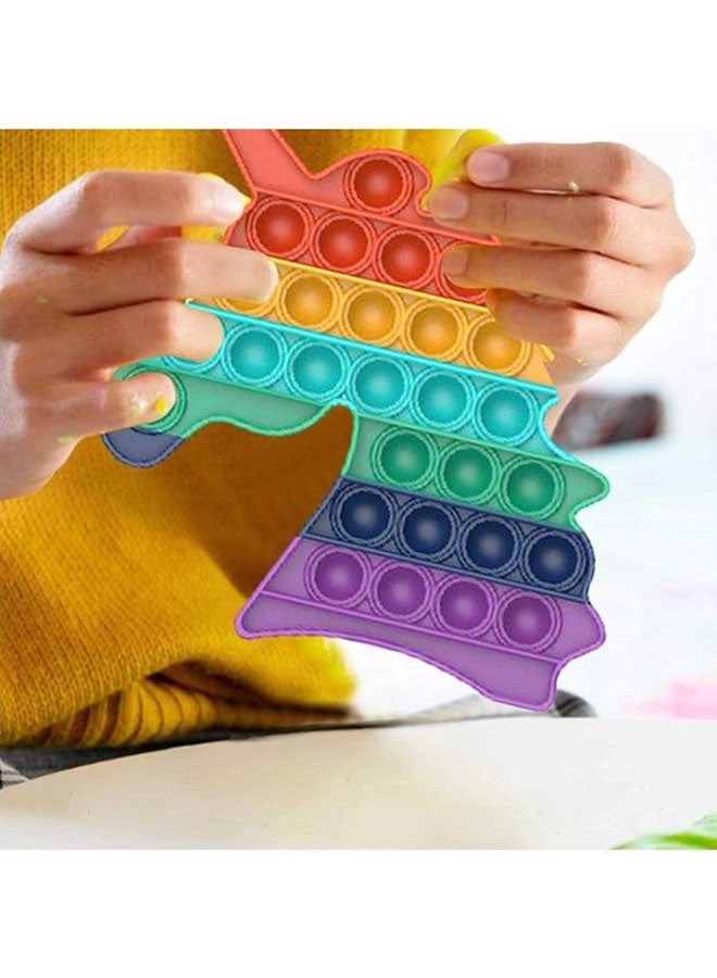 شو وو لعبة إسفنجية من السيليكون غير السام لتخفيف التوتر تعمل بالضغط لتخفيف التوتر 4.9x4.9بوصة - Image 2