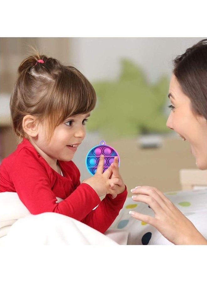 XiuWoo - Push Pop Bubble Sensory Stress Relief Non-Toxic And Tasteless Fidget Keychain Toy 6.5cm - Image 1