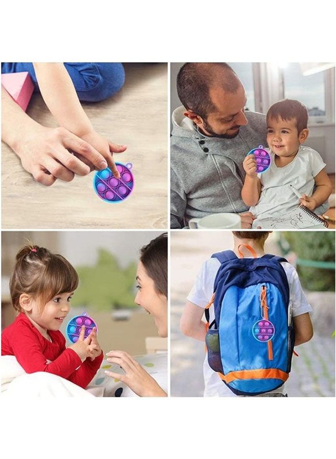 XiuWoo - Push Pop Bubble Sensory Stress Relief Non-Toxic And Tasteless Fidget Keychain Toy 6.5cm - Image 1